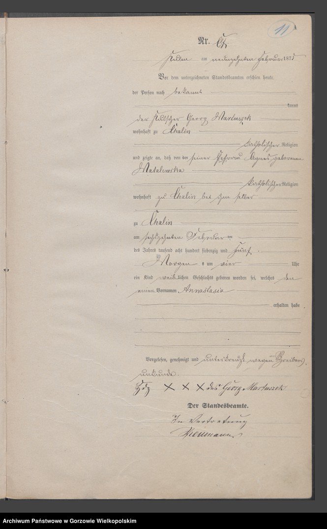 Obraz 14 z jednostki "Geburts Register"