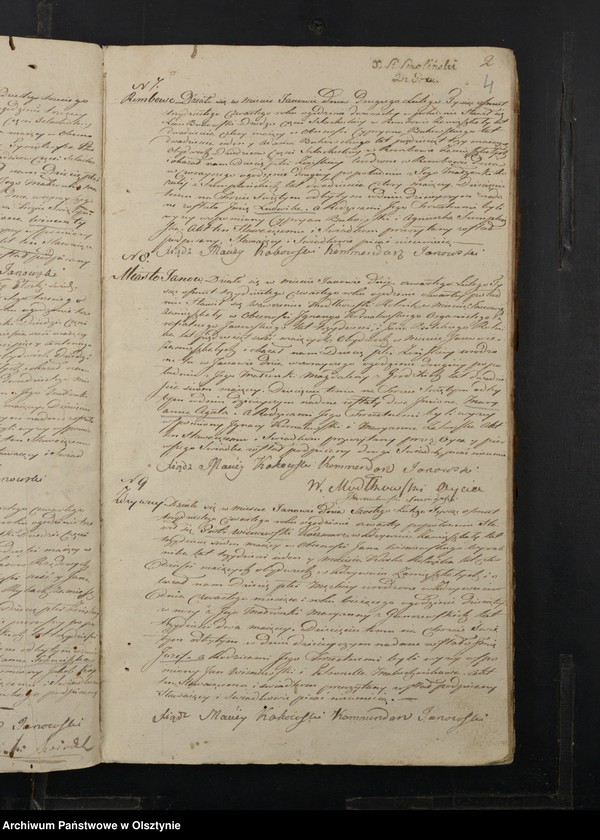 image.from.unit.number "Akta Urodzenia, Zeyścia y Małżeństw Gminy Janowskiey Obwodu Przasnyskiego Wojewodztwa Płockiego za Rok 1834"