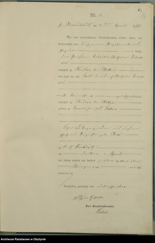 image.from.unit.number "Sterbe-Haupt-Register Nr 1 - 57"