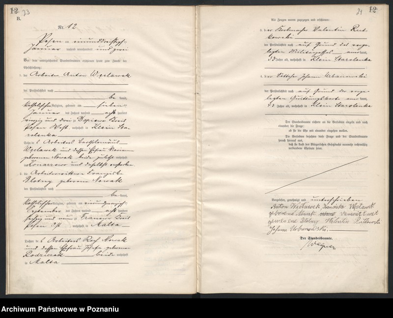 Obraz 14 z jednostki "[Księga małżeństw]"