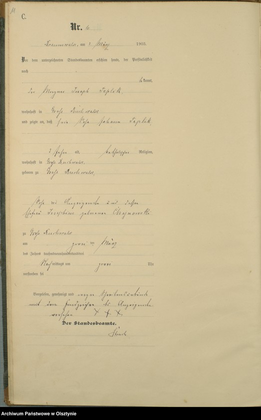 image.from.unit.number "Sterbe-Haupt-Register Nr 1 - 42"