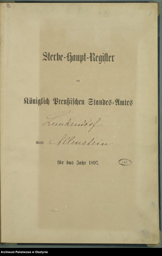image.from.unit.number "Sterbe-Haupt-Register Nr 1 - 60 i 1 - 55"