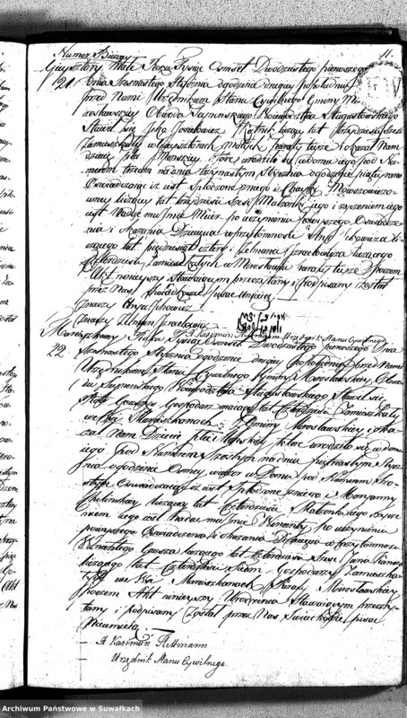 image.from.unit.number "Akta Urodzonych Gminy Mirosławskiey na Rok 1821- szy"