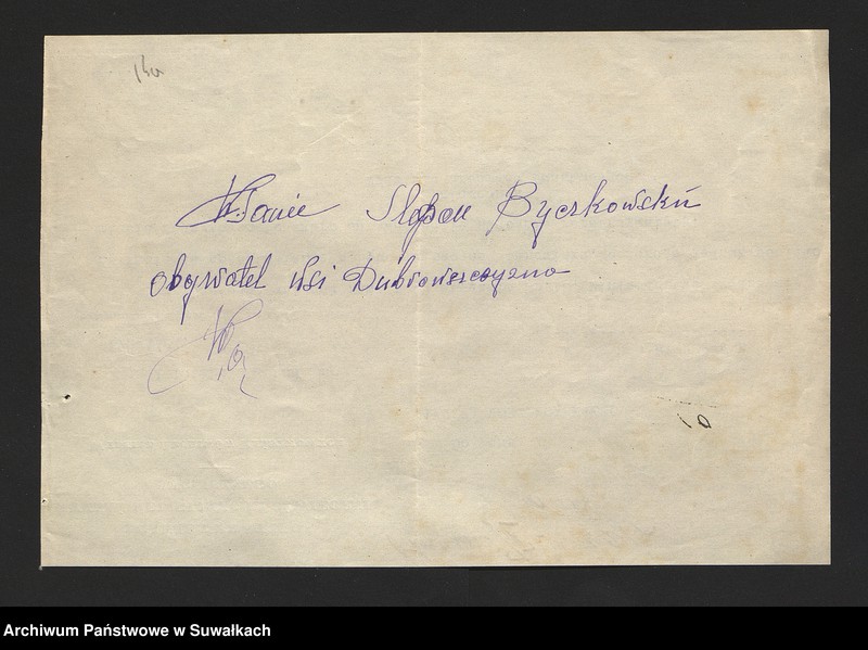 image.from.unit.number "[Korespondencja w sprawie danych personalnych woźnego Władysława Dębowskiego]"