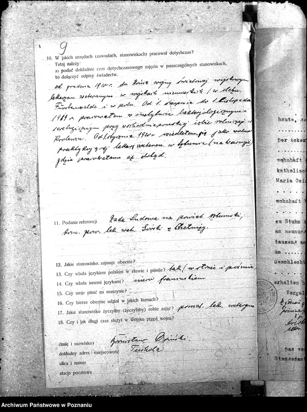 Obraz 13 z jednostki "Pow. lekarz Weterynaryjny Tuchola"