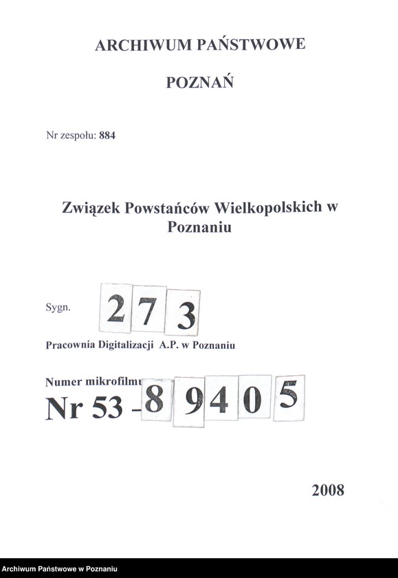 Obraz 1 z jednostki "Miejska Górka, powiat Rawicz - akta koła."