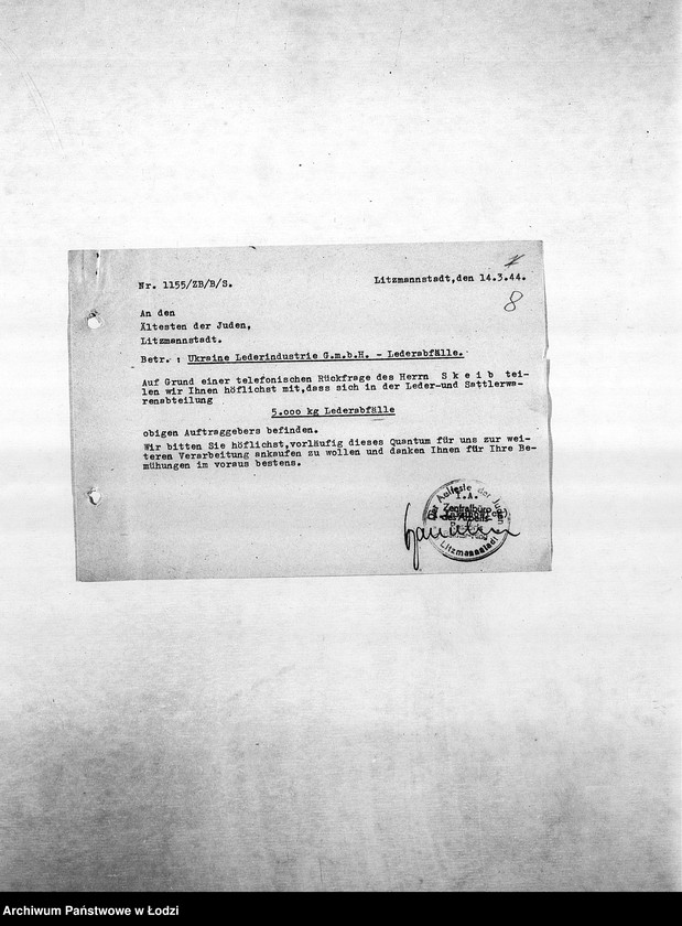 Obraz 11 z jednostki "Arbeitsressort [Produkcja i zapotrzebowanie materiałów dla resortów pracy]"