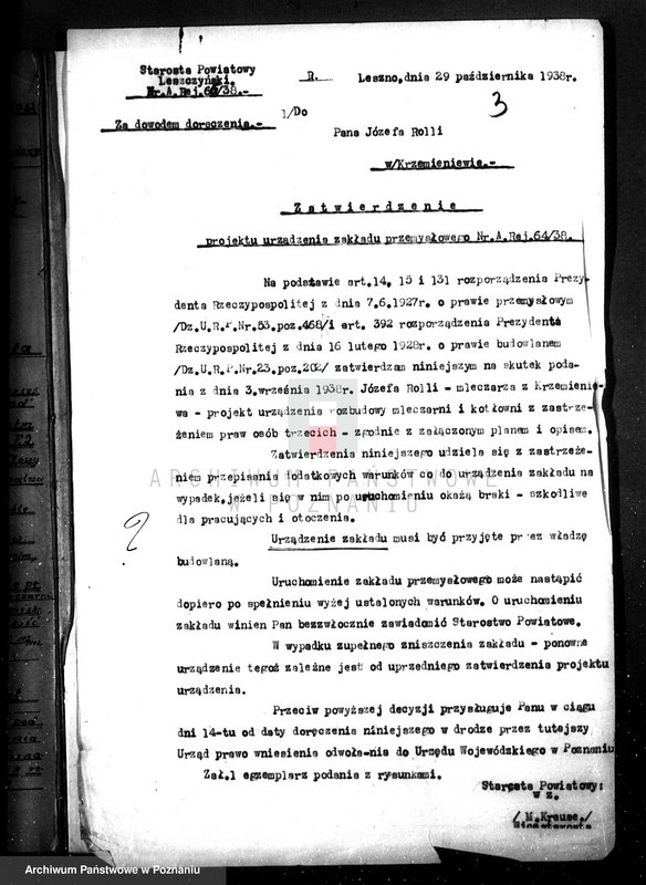 Obraz 6 z jednostki "Projekt urządzenia mleczarni J. Rolli w Krzemieniewie, pow. leszczyński"