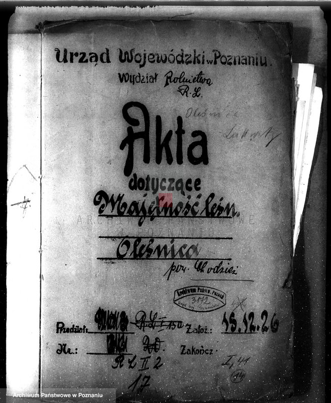 Obraz 4 z jednostki "Majętność leśna Oleśnica w powiecie chodzieskim"