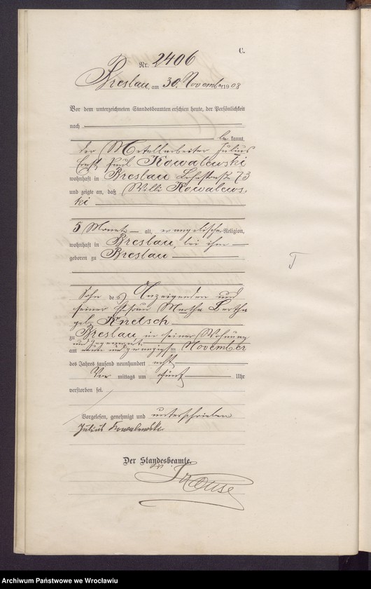 image.from.unit.number "Sterbe-Haupt-Register Breslau II 1908 Band 7"