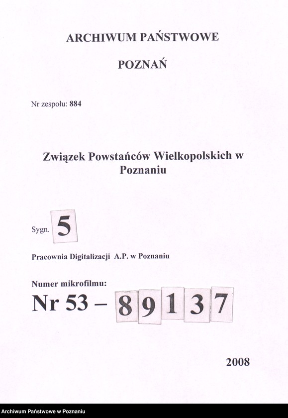 image.from.unit.number "Okólniki i zarządzenia Zarządu Głównego i Okręgu Związku Powstańców Wielkopolskich."