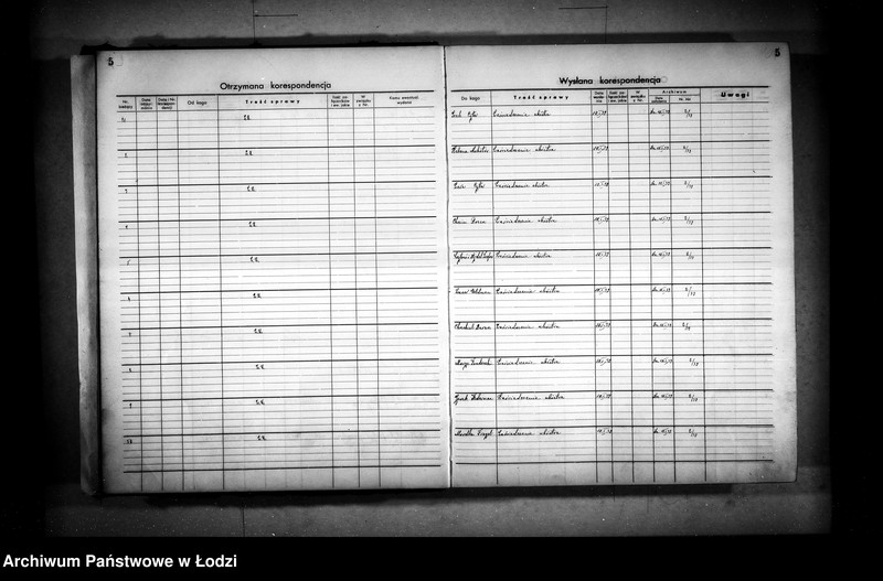 Obraz 8 z jednostki "Dziennik ogólnej korespondencji [przychodzącej i wychodzącej]"