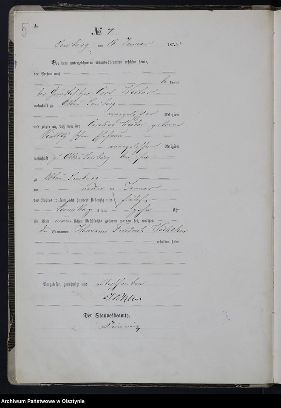 image.from.unit.number "Haupt-Geburts-Register Nr 1 - 125"