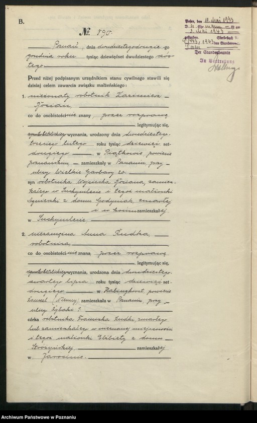 image.from.unit.number "Księga miejscowa małżeństw tom IV [Rejestr główny małżeństw]"