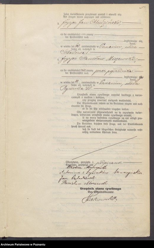 Obraz 7 z jednostki "Księga miejscowa małżeństw tom IV[Rejestr główny małżeństw]"