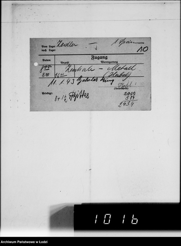 Obraz 14 z jednostki "Hermann Zeidler [rachunki za usługi transportowe dla Getta]"