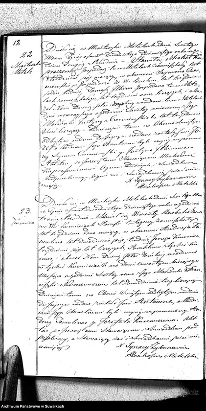 image.from.unit.number "Duplikat Aktów Urzędnika Stanu Cywilnego Katolików Parafii Metelskiey Urodzonych, Zaślubionych y Zmarłych Od 1 Stycznia do 1 Grudnia 1829"
