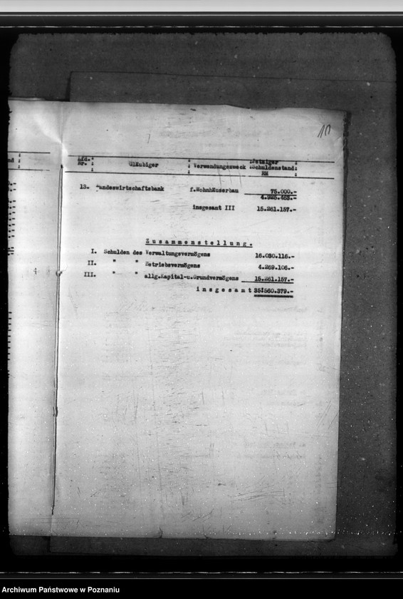 Obraz 14 z jednostki "Verwaltungsvermögen - Litzmannstadt"