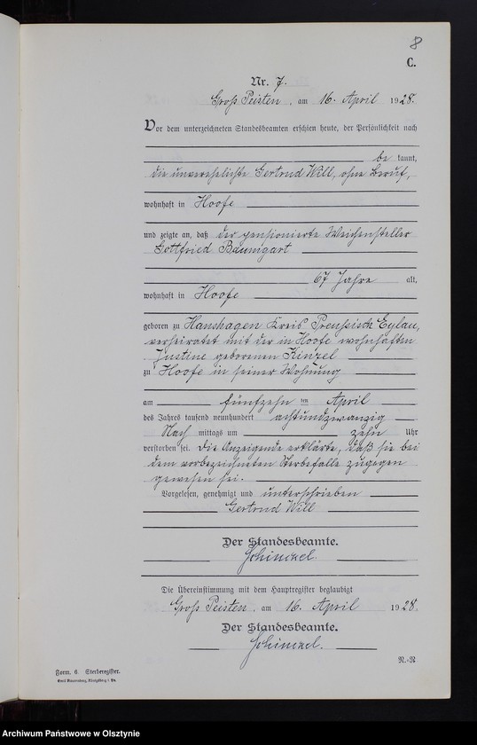 image.from.unit.number "Sterbe-Neben-Register Nr 1 - 22 [ Księga zgonów - wtóropis ]"