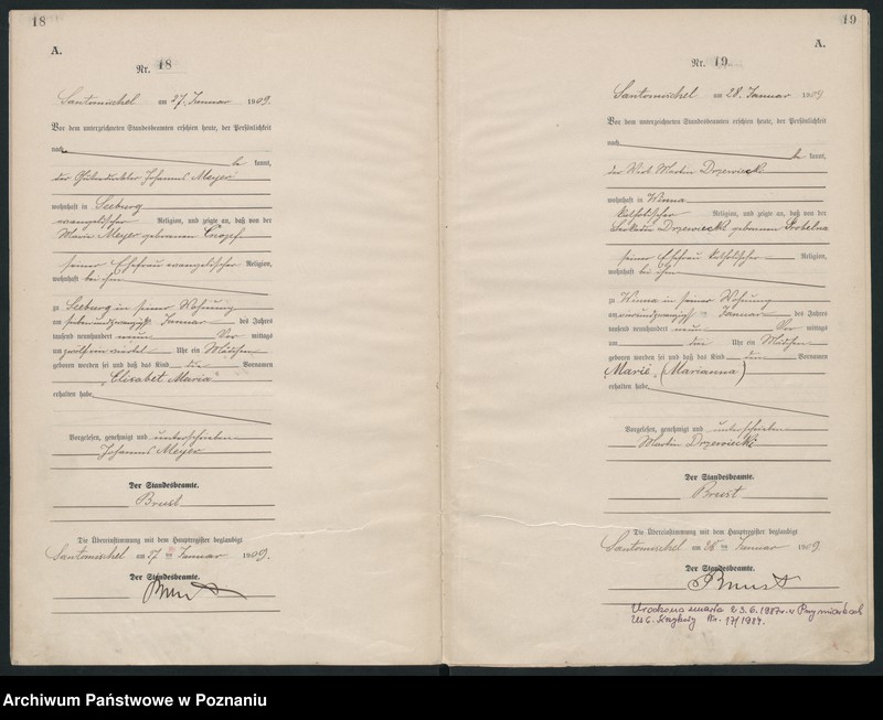Obraz 12 z jednostki "Geburts-Neben-Register"