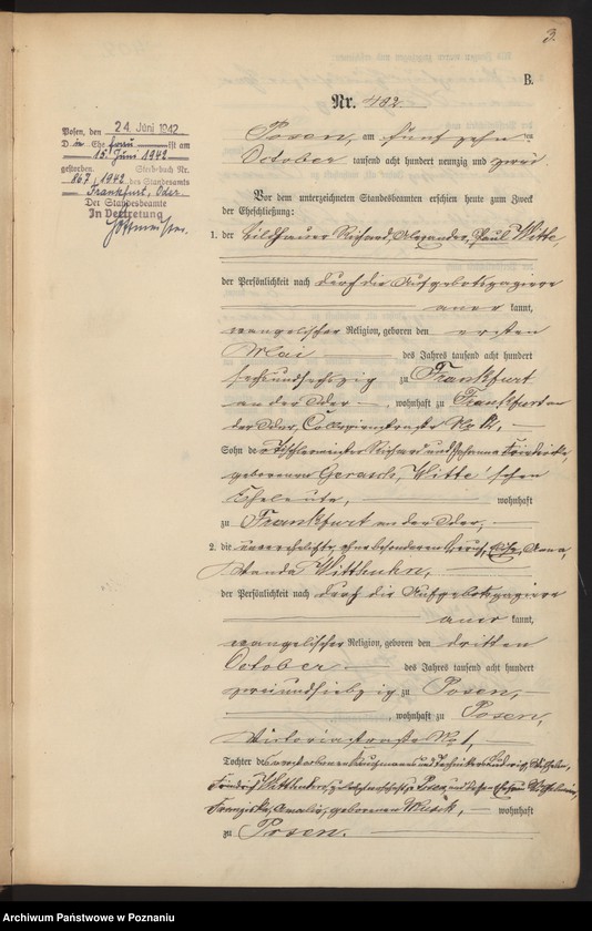 Obraz 6 z jednostki "Księga małżeństw t. III"