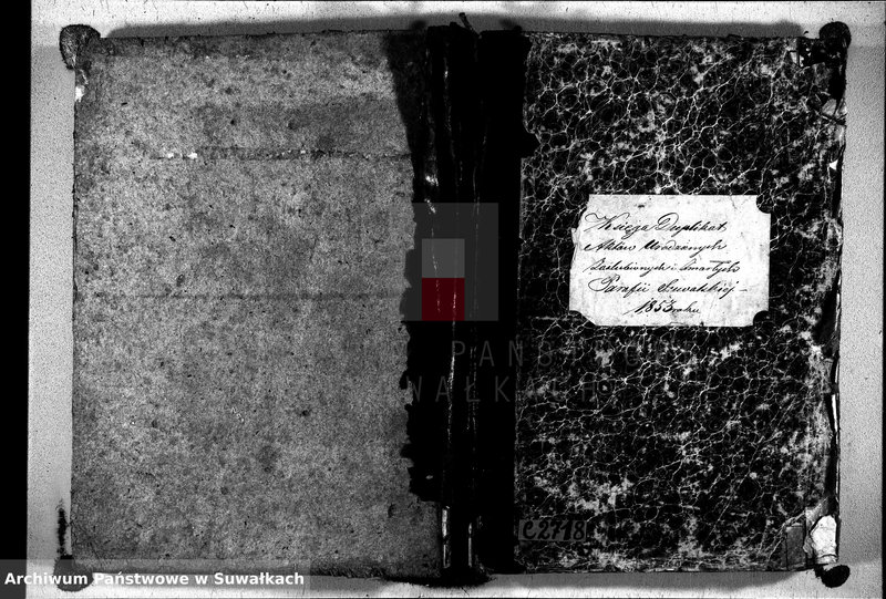 image.from.unit.number "Duplikat akt urodzeń, małżeństw i zgonów wyz. rzym. - kat. W Suwałkach 1853 r."