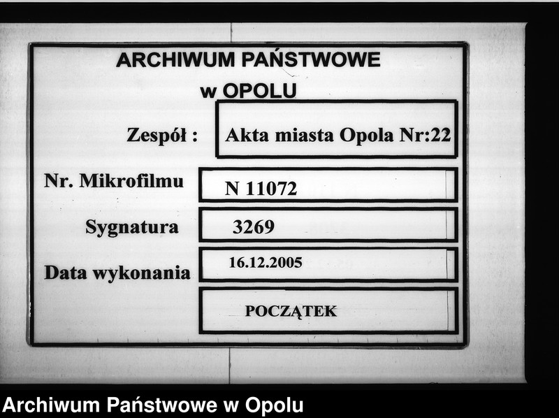 Obraz 1 z jednostki "Mutterrolle des Gemeindebezirks Oppeln 6ter Band, enthaltend die Artikel von Nr 1501 bis Nr 1800"