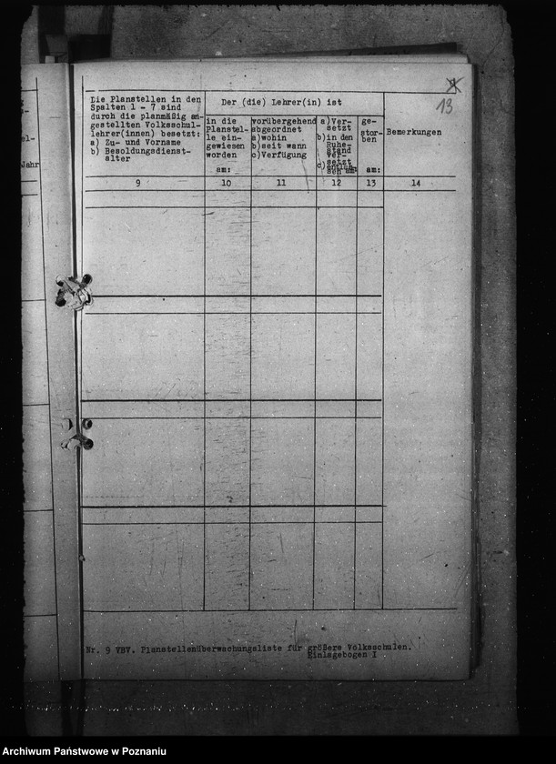 Obraz 17 z jednostki "Planstellenüberwachungslisten"