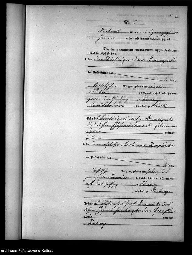 Obraz 10 z jednostki "[Księga małżeństw]"