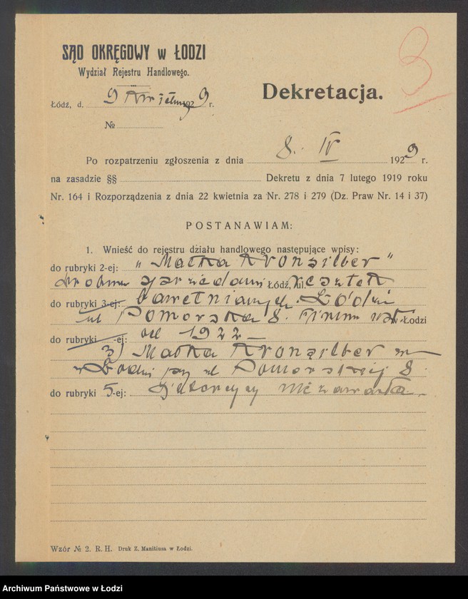 Obraz 5 z jednostki "Małka Kronsilber- sprzedaz resztek bawełnianych"