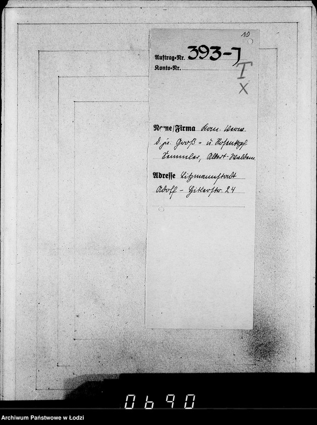 Obraz 14 z jednostki "J.[uden] 391-405 [Wnioski Żydów z Getta o zwrot należności za pracę lub towar wzięty na kredyt]"