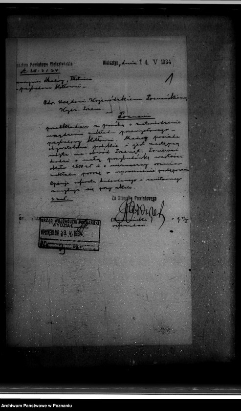 Obraz 5 z jednostki "Zatwierdzenie zakładu przemysłowego tartaku/ W. Machoy w Błotnicy powiat wolsztyński"