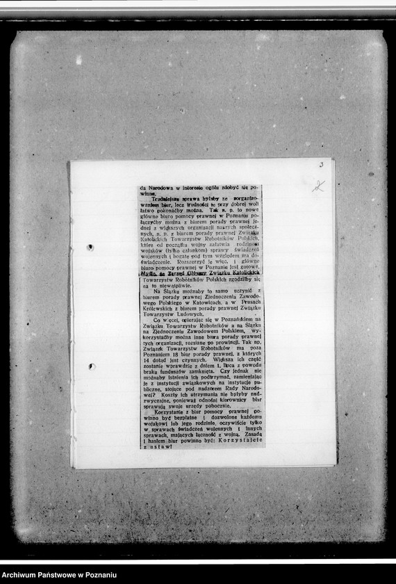 Obraz 8 z jednostki "Sprawozdania z działalności - wycinki z gazet"