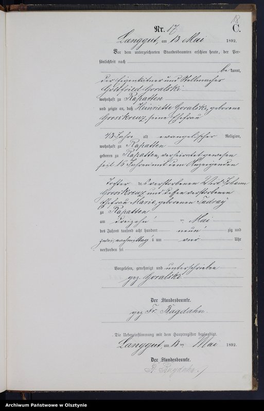 image.from.unit.number "Sterbe-Neben-Register Nr 1 - 38"