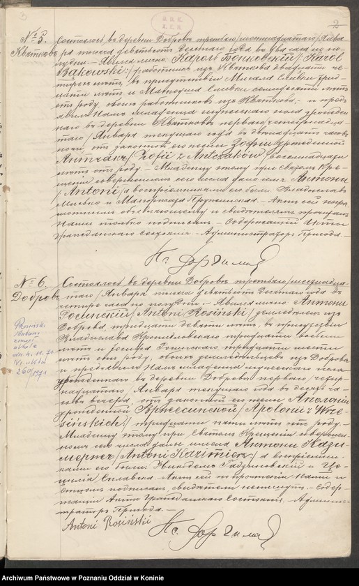 Obraz 6 z jednostki "Księga urodzeń, małżeństw i zgonów [za] rok 1910"