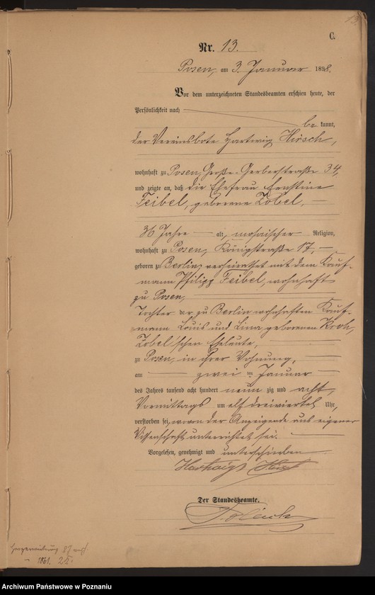 Obraz 16 z jednostki "Księga zgonów t. I"