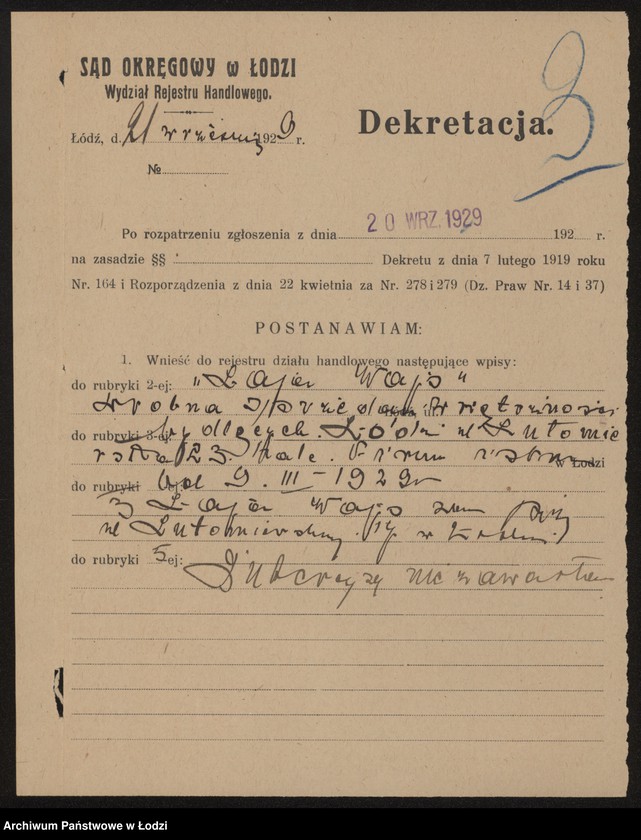 Obraz 5 z jednostki "Laja Wajs- drobna sprzedaż wnętrzności"