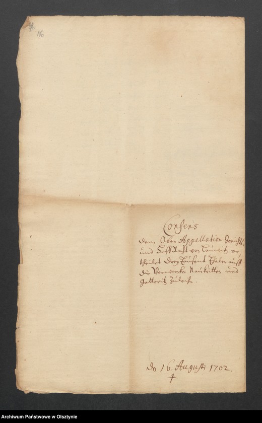 image.from.unit.number "Naukritten und Gatteritz, H. [Haupt] A. [Amt] Brandenburg [Pokarmin]. Acta den Consens zu einem Anlehen von 3000 Thlr. [Thaler]"