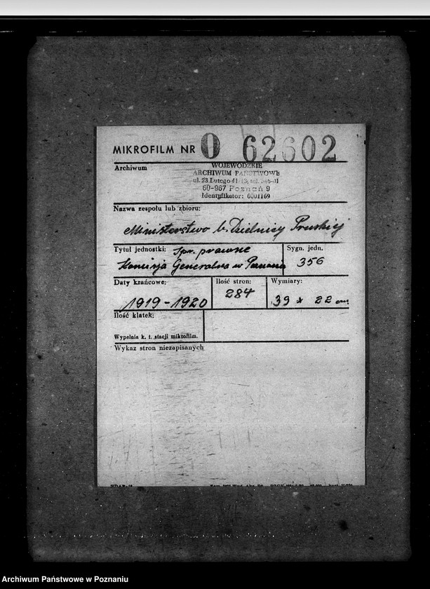 Obraz 2 z jednostki "Sprawy prawne Komisja Generalna w Poznaniu"