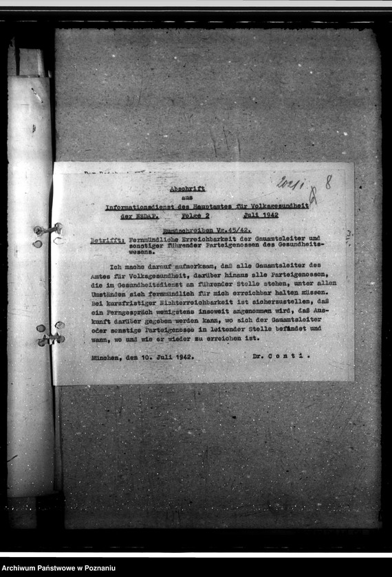 Obraz 12 z jednostki "Geschäftsgang. Dienstzeit. Gewerbeaufsicht. Politische Beurteilung der Beamten. Entlohnung der Polen. Ausder Rede des Gauleiters"