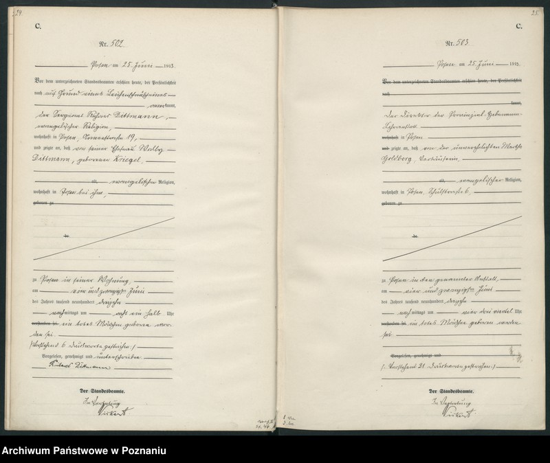 Obraz 15 z jednostki "Księga miejscowa zgonów tom II [Rejestr główny zgonów]"