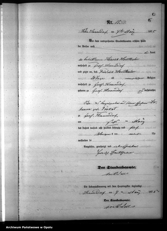 image.from.unit.number "Sterbe-Neben-Register des Standesamtsbezirks Hennersdorf [1875]"