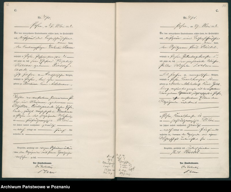 Obraz 19 z jednostki "Księga miejscowa zgonów tom II [Rejestr główny zgonów]"