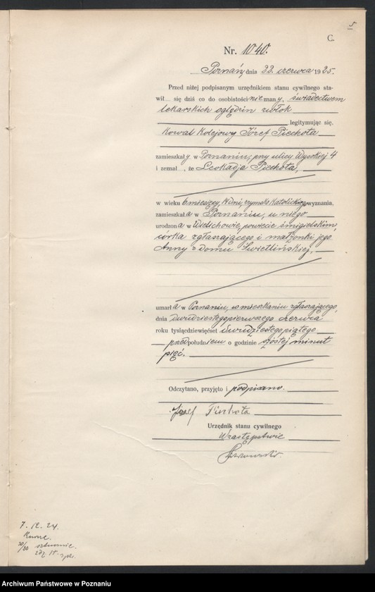 image.from.unit.number "Księga miejscowa zgonów tom III [Rejestr główny zgonów]"