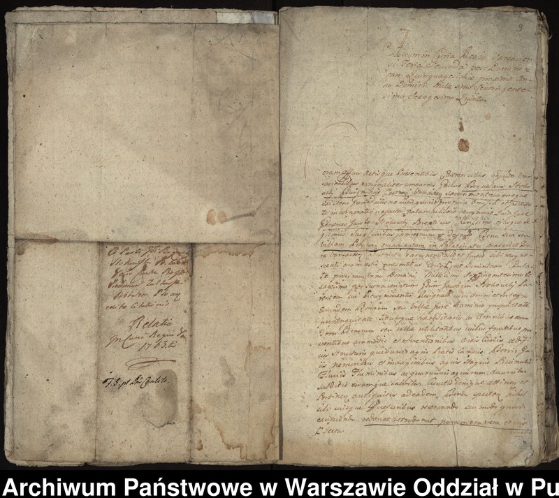 image.from.unit.number "Ekstrakty z ks. gr. i ziem. warszawskich oraz sumariusze dokumentów przedstawianych przez strony jako materiał dowodowy w sprawach z lat 1755-1767 między opatem Walentym Michałem Żółtowskim i konwentem a Jakubem i Anną Stokowskimi o rozgraniczenie dóbr opackich Grabie i Grabia Wólka i dóbr Stokowskich Osieczek i Przekory oraz o wzajemne szkody"