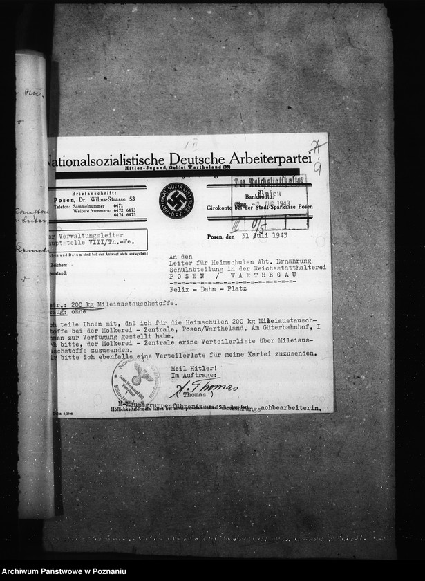 Obraz 13 z jednostki "Nahrungsmittelversorgung der Heimschulen"