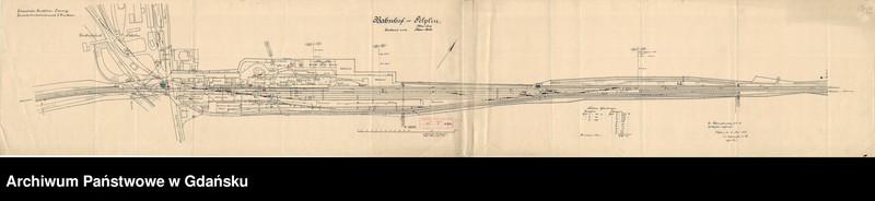 image.from.unit.number "Eisenbahn Direktion Danzig. Eisenbahnbetriebsamt 2 Dirschau. Bahnhof Pelplin. Zustand vom März 1916"