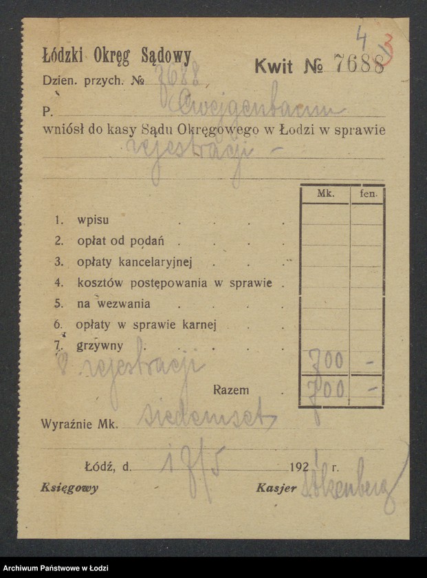 Obraz 6 z jednostki "Abracham Cweigenbaum- zakład jubilerski"