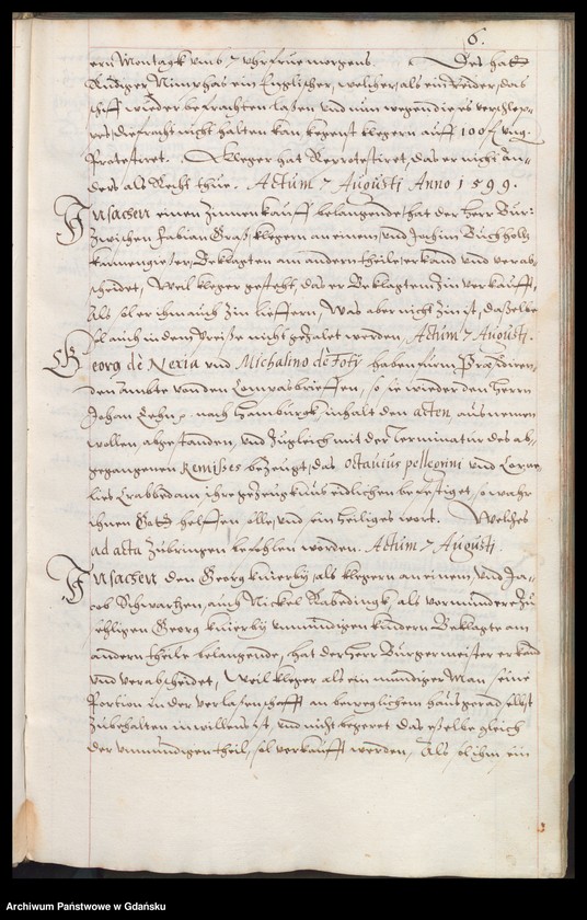 image.from.unit.number "H. Bürgerm. Daniel Czirenberges Ambtbuch erste theil vom [5.VIII.1599-16.III.1600] /indeks/"