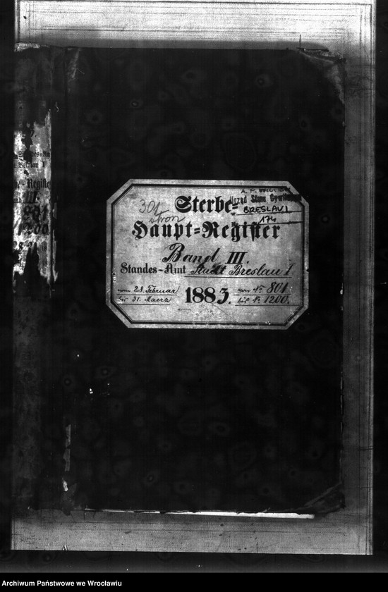 image.from.unit.number "Sterbe-Haupt-Register Breslau I 1883 Band 3"